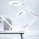 10x Magnifying Desk Lamp With LED Lighting, Including Base And Clamp