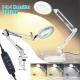 10x Magnifying Desk Lamp With LED Lighting, Including Base And Clamp