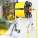 50m Portable Reinforced Tough Garden Hose Pipe Reel Cart Trolley Free Standing