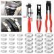 Pneumatic Air Power  Joint Boot Expander Install Tool & Clamp Pliers Clips Set