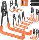Upgraded 12-Piece Heavy Duty, Utility Steel Garage Storage Hooks, Wall Mount Garage Organizers And Hangers For Organizing Power Tools, Ladders, Bulk Items, Bicycles  Garage Storage