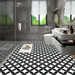 20pcs Self-Adhesive PVC Floor Tiles 7.9 X 7.9 Inch Peel And Stick Waterproof Flooring Strips Non-Slip DIY Floor Tiles Suitable For Intchen Living Room Covers 4.3 Square Feet Easy Installation Removabl