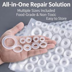 79 Pcs Rubber Flat Washers,13 Gasket Sizes,Ring Sealing Spacer Fixing Sheet Gasket,for Faucet Gaskets,Flexible Pipes,Shower Blowers