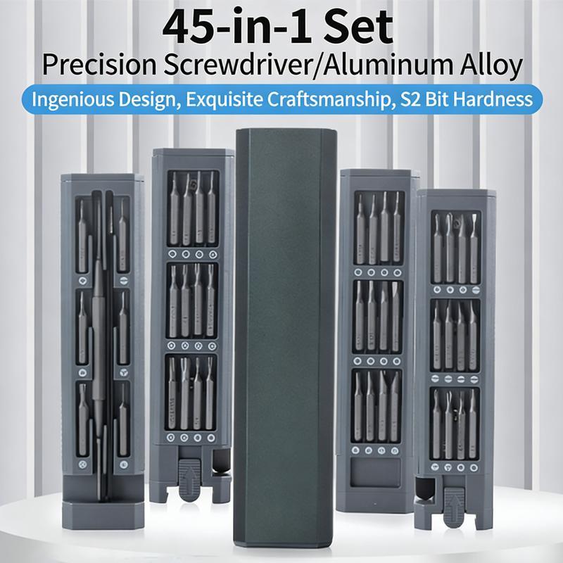 45 In 1 Precision Screwdriver Set, Professional Small Screwdriver Set With Metal Case, Magnetic Repair Tool Kit