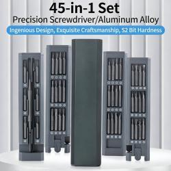 45 In 1 Precision Screwdriver Set, Professional Small Screwdriver Set With Metal Case, Magnetic Repair Tool Kit