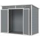 Plastic Outdoor Storage Shed With Floor, Window, Lockable Doors And Vents For Backyard Patio Lawn, Multiple Packages Shipped. Please Pay Attention To The Dimensions And Weight In The Details.