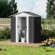 5x3 Ft Grey Sliding Door Garden Shed For Outdoors Storage Roof Design