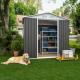 5x3 Ft Grey Sliding Door Garden Shed For Outdoors Storage Roof Design