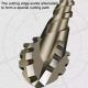 6PCS 4-Blade Saw Tooth Eccentric Drill Bit Four-Edge Serrated Drill Bits Alloy