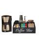 Wooden Grid Coffee Pod Storage Box Desktop Organizer