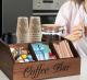 Wooden Grid Coffee Pod Storage Box Desktop Organizer