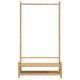   Clothes Rack with Shelves 103x40x183 cm Bamboo