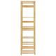   Clothes Rack with Shelves 100x50x184.5 cm Bamboo