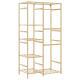   Clothes Rack with Shelves 100x50x184.5 cm Bamboo