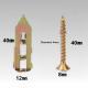 Lengthened Portable Punch-free Gecko Expansion Screws