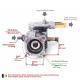 P170 Aluminum Swash PlatePump Cleaning Machine Accessories