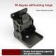 Dining Table Connection Foot Corner Folding Hinge 0 To 90 Degrees Invisible Self-locking