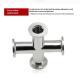 304 Stainless Steel High Vacuum Quick Installation Four-way
