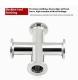 304 Stainless Steel High Vacuum Quick Installation Four-way