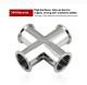304 Stainless Steel High Vacuum Quick Installation Four-way