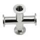 304 Stainless Steel High Vacuum Quick Installation Four-way