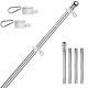 Wall Hanging Outdoor 18 M 6ft Five Sections Stainless Steel Flagpoles