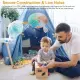 3-in-1 Clip On Fan, Quiet Small Desk Fan With 2 Speeds & Auto Oscillation, Clamp Fan For Office Bedroom Stroller, Safe For Baby