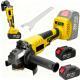 Angle Grinder, 125 Mm, Brushless, 21 V, Cordless, Electric Cutting And Grinding Machine, Power Tool With Battery And Charger