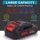 21V Cordless Electric Impact Wrench Drill Gun Ratchet Driver W 2 Battery