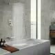 Male NPT Brushed Nickel Shower System, 12 Inch Shower Fixtures Rain Shower Head With Handheld Shower Spray, Wall Mount[Unable Ship Weekends, TK/TEMU Only For Pickup]