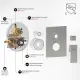 Male NPT Folding Bathtub Shower Faucet Rain Shower Head System With Bath Tub Faucet Set And Handheld For Bathroom Brushed Nickel 3 Function Unable Ship Weekends TK AND TEMU Only For Pickup