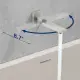 Male NPT Folding Bathtub Shower Faucet Rain Shower Head System With Bath Tub Faucet Set And Handheld For Bathroom Brushed Nickel 3 Function Unable Ship Weekends TK AND TEMU Only For Pickup
