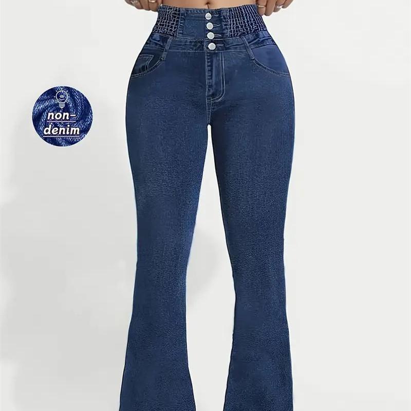 Womens High Waist 3D Printed Bootcut Trousers Yoga Pants Casual Pants