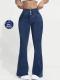 Womens High Waist 3D Printed Bootcut Trousers Yoga Pants Casual Pants