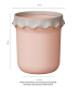 Lace pressing ring trash can-cyan-PP-1 piece - Option1
