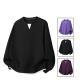 Mens Plus-Size Casual Long-Sleeve Mock Two-Piece Top