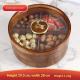 Wooden Dried Fruit Tray With Four Compartments For The Living Room Or Coffee Table At Home
