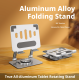 Folding flat bracket-silver-aluminum alloy-1 piece - Option1
