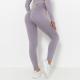 Seamless Knitted Solid Color Chest T-shirt Sports Running Fitness Yoga Wear Short-sleeved Top For Women