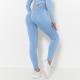 Seamless Knitted Solid Color Chest T-shirt Sports Running Fitness Yoga Wear Short-sleeved Top For Women