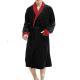 Mens Large Size Bathrobe Long Sleeve Nightgown