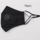 Four-layer pm2.5 cotton mask with breathing valve