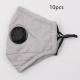 Four-layer pm2.5 cotton mask with breathing valve