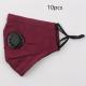Four-layer pm2.5 cotton mask with breathing valve