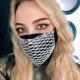 Micro-inlaid mesh colored diamond mask