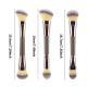 3 PCs Double-ended Makeup Brush Suit Soft Foundation Shading Brush Beauty Tools