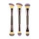 3 PCs Double-ended Makeup Brush Suit Soft Foundation Shading Brush Beauty Tools