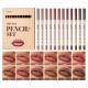12-color Log Matte Lipstick Lip Liner Suit