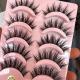 Big Devil Thick False Eyelashes Hard Stems Cross European And American