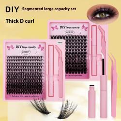 Segmented Hot Melt Single Cluster Large Capacity Thick Eyelash Suit